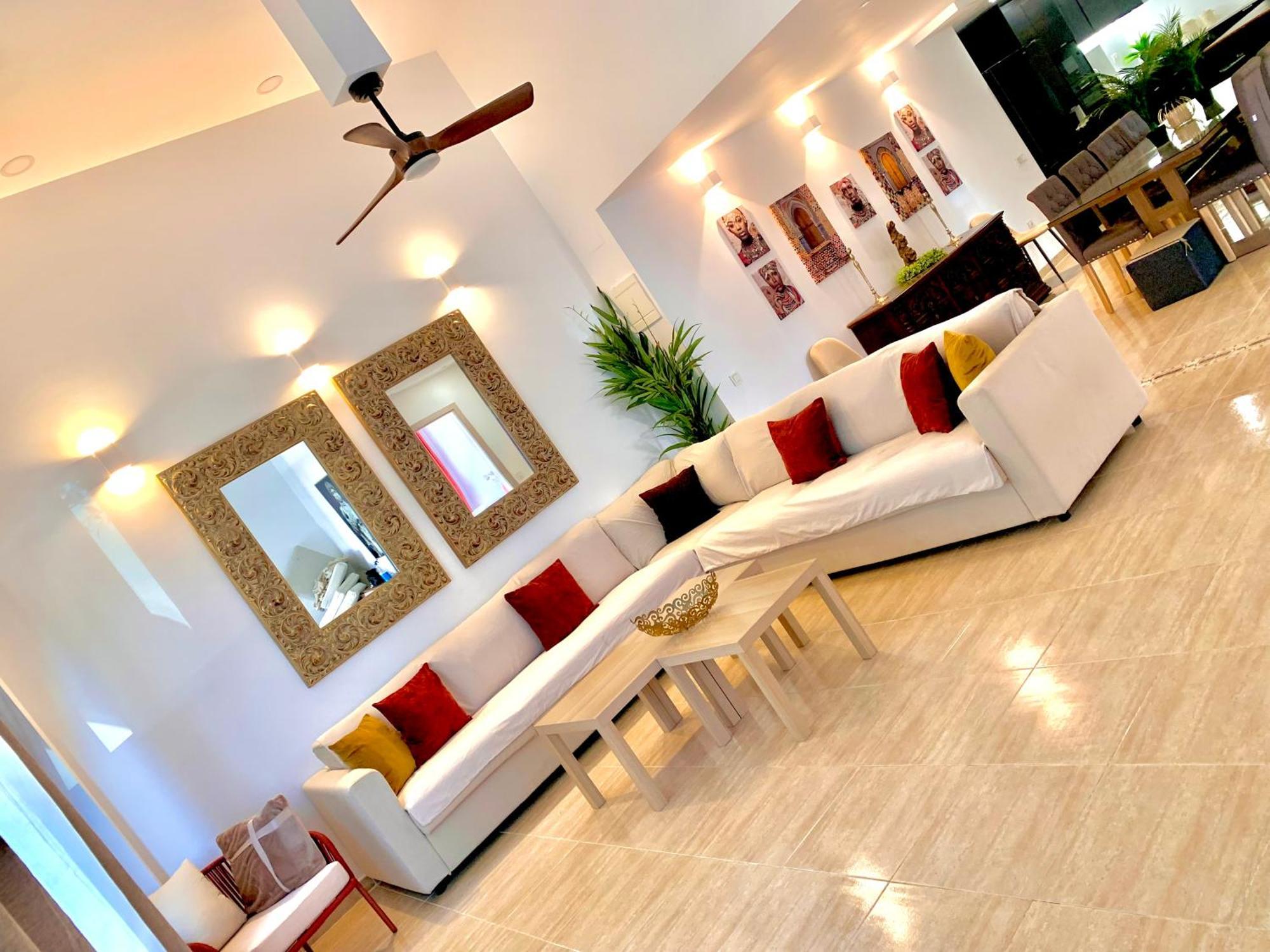 Amplia Vivienda New Para12 Pers A 4 Min Caminando De Playa Con Terraza, Piscina Com, Wifi, Ventiladores De Techo, Lavavajillas โรเกตัสเดมาร์ ภายนอก รูปภาพ